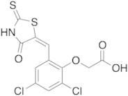 2-[2,4-dichloro-6-[(4-oxo-2-thioxo-5-thiazolidinylidene)methyl]phenoxy]-acetic Acid