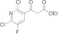 3-(2,6-Dichloro-5-fluoropyridin-3-yl)-3-oxopropanoic Acid Ethyl Ester