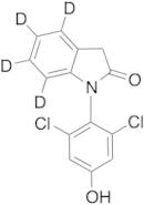 1-(2,6-Dichloro-4-hydroxyphenyl)-1,3-dihydro-2H-Indol-2-one-d4