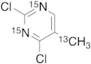 2,4-Dichloro-5-methylpyrimidine-15N2,13C