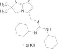 N,N'-Dicyclohexylcarbamimidothioic acid (5,6-dihydro-6,6-dimethylimidazo[2,1-b]thiazol-3-yl)meth...