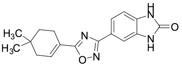 5-[5-(4,4-Dimethyl-1-cyclohexen-1-yl)-1,2,4-oxadiazol-3-yl]-1,3-dihydro-2H-benzimidazol-2-one