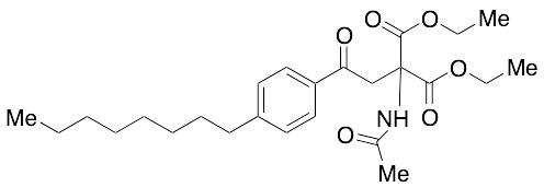 Diethyl 2-Acetamido-2-[2-(4-octylphenyl)-2-oxo-ethyl]malonate