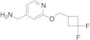 (2-((3,3-Difluorocyclobutyl)methoxy)pyridin-4-yl)methanamine