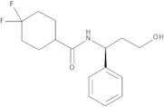 4,​4-​Difluoro-​N-​[(1S)​-​3-​hydroxy-​1-​phenylpropyl]​-cyclohexanecarboxami​de