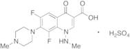 6,8-Difluoro-1,4-dihydro-1-(methylamino)-7-(4-methyl-1-piperazinyl)-4-oxo-3-quinolinecarboxylic Acid Sulfate