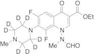 6,8-Difluoro-1,4-dihydro-1-(N-methylformamido)-7-(4-methyl-1-piperazinyl)-4-oxo-3-quinolinecarbo...