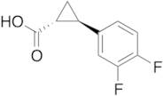 (1R,2R)-2-(3,4-Difluorophenyl)-cyclopropanecarboxylic Acid
