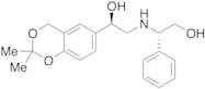 (1R)-1-(2,2-Dimethyl-4H-1,3-benzodioxin-6-yl)-2-[[(1S)-2-hydroxy-1-phenylethyl]amino]ethanol