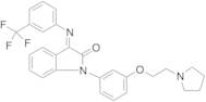 1,3-Dihydro-1-[3-[2-(1-pyrrolidinyl)ethoxy]phenyl]-3-[[3-(trifluoromethyl)phenyl]imino]-2H-indol...