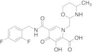 5-[[[(2,4-Difluorophenyl)methyl]amino]carbonyl]-1,4-dihydro-3-hydroxy-4-oxo-1-[(tetrahydro-4-methyl-2H-1,3-oxazin-2-yl)methyl]-2-pyridinecarboxylic Acid
