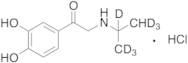 1-(3,4-Dihydroxyphenyl)-2-[(1-methylethyl)amino]-ethanone-d7 Hydrochloride