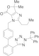3,'6-'Dihydro-'6,'6-'dimethyl-'2-'propyl-'3-'[[2'-'[2-'(triphenylmethyl)'-'2H-'tetrazol-'5-'yl]'[1,'1'-'biphenyl]'-'4-'yl]'methyl]'-4H-'furo[3,'4-'d]'imidazol-'4-'one