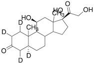 5α-Pregnan-11β,17α,21-triol-3,20-dione-1,2,4,5-d4