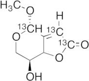 [4S-(4a,7b,7aa)]-7,7a-Dihydro-7-hydroxy-4-methoxy-4H-furo[3,2-c]pyran-2(6H)-one-13C3