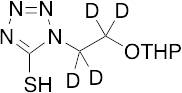 1,2-Dihydro-1-[2-[(tetrahydro-2H-pyran-2-yl)oxy]ethyl]-5H-tetrazole-5-thione-d4