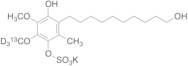 Dihydro Idebenone (3-13CD3)-4-O-Sulfate Potassium Salt