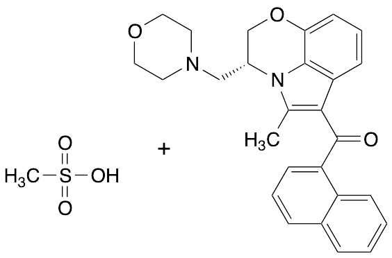 [(3R)-2,3-Dihydro-5-methyl-3-(4-morpholinylmethyl)pyrrolo[1,2,3-de]-1,4-benzoxazin-6-yl]-1-naphthalenyl-methanone Monomethanesulfonate