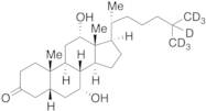 7a,12a-Dihydroxy-5b-cholestan-3-one-d7
