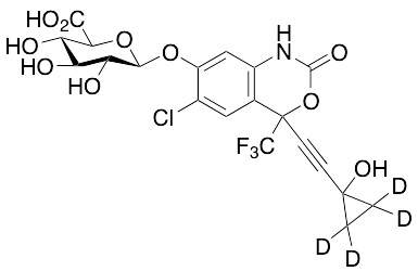 rac 7,14-Dihydroxy Efavirenz 7-O-β-D-Glucuronide-d4