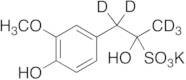 α,4-Dihydroxy-3-methoxy-α-methyl-benzeneethanesulfonic Acid Potassium Salt-d5