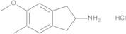 2,3-Dihydro-5-methoxy-6-methyl-1H-inden-2-amine Hydrochloride