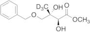 (2S,3S)-2,3-Dihydroxy-3-methyl-4-(phenylmethoxy)butanoic-d3 Acid Methyl Ester