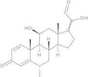 (6α,11β)-11,20-Dihydroxy-6-methyl-3-oxopregna-1,4,17(20)-trien-21-al