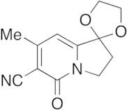 2',3'-Dihydro-7'-methyl-5'-oxo-spiro[1,3-dioxolane-2,1'(5'H)-indolizine]-6'-carbonitrile