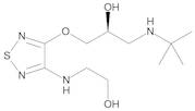 (S)​-1-​[(1,​1-​Dimethylethyl)​amino]​-​3-​[[4-​[(2-​hydroxyethyl)​amino]​-​1,​2,​5-​thiadiazol-​3-​yl]​oxy]​-​2-​propanol