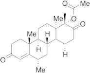 6α,17a-Dimethyl-3,17-dioxo-D-homoandrost-4-en-17aalpha-yl 13α-Epimer Acetate