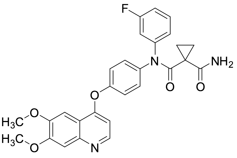 N-(4-((6,7-Dimethoxyquinolin-4-yl)oxy)phenyl)-N-(3-fluorophenyl)cyclopropane-1,1-dicarboxamide