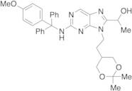 1-(9-(2-(2,2-Dimethyl-1,3-dioxan-5-yl)ethyl)-2-(((4-methoxyphenyl)diphenylmethyl)amino)-9H-purin-8…