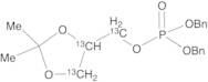 2,2-Dimethyl-1,3-dioxolane-13C3-4-methanol Dibenzyl Phosphate