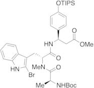 (3R)-N-[(1,1-Dimethylethoxy)carbonyl]-L-alanyl-2-bromo-N-methyl-D-tryptophyl-3-[4-[[tris(1-methyle…