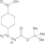cis,trans-(1,1-Dimethylethoxy)carbonyl Tranexamic Acid-13C2,15N
