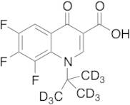 1-(1,1-Dimethylethyl)-6,7,8-trifluoro-1,4-dihydro-4-oxo-3-quinolinecarboxylic Acid-d9