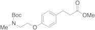 4-[2-[[(1,1-Dimethylethoxy)carbonyl]methylamino]ethoxy]benzenepropanoic Acid Methyl Ester