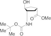 (1R,3S,4S)-3-[[(1,1-Dimethylethoxy)carbonyl]amino]-4-hydroxycyclopentanecarboxylic Acid Methyl E...