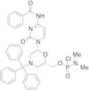 N,N-Dimethylphosphoramidochloridic Acid [(2S,6R)-6-[4-(Benzoylamino)-2-oxo-1(2H)-pyrimidinyl]-4-(t…