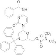 N,N-Dimethylphosphoramidochloridic Acid [(2S,6R)-6-[4-(Benzoylamino)-2-oxo-1(2H)-pyrimidinyl]-4-(t…