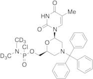 N,N-Dimethylphosphoramidochloridic Acid [(2S,6R)-6-(3,4-Dihydro-5-methyl-2,4-dioxo-1(2H)-pyrimidin…