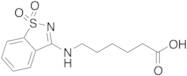 6-[(1,1-Dioxo-1,2-benzothiazol-3-yl)amino]hexanoic Acid