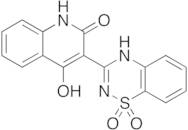 3-(1,1-Dioxido-2H-1,2,4-benzothiadiazin-3-yl)-4-hydroxy-2(1H)-quinolinone