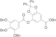 2,2-Diphenyl-7-((3,4,5-tris(benzyloxy)benzoyl)oxy)benzo[d][1,3]dioxole-5-carboxylic Benzyl Ester