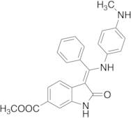 (3Z)​-2,​3-Dihydro-​3-​[[[4-​(methylamino)​phenyl]​amino]​phenylmethylene]​-​2-​oxo-​1H-​Indole-​6-​carboxylic Acid Methyl Ester