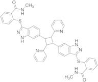 2,2'-((6,6'-(2,4-Di(pyridin-2-yl)cyclobutane-1,3-diyl)bis(1H-indazole-6,3-diyl))bis(sulfanediyl))bis(N-methylbenzamide)