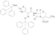 N,O-Ditrityl (E)-Cefdinir-13C,15N2