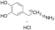 2-(3,4-Dihydroxyphenyl)ethyl-1-13C-amine-15N HCl