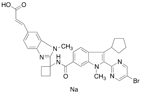 Deleobuvir Sodium